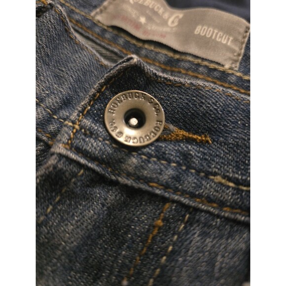 Roebuck & Co Men’s Jeans 30x32 Bootcut Medium Wash Denim Vintage Look Heritage C - Picture 9 of 14